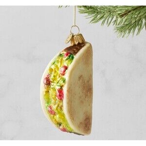 Williams Sonoma Ornament Glass Taco